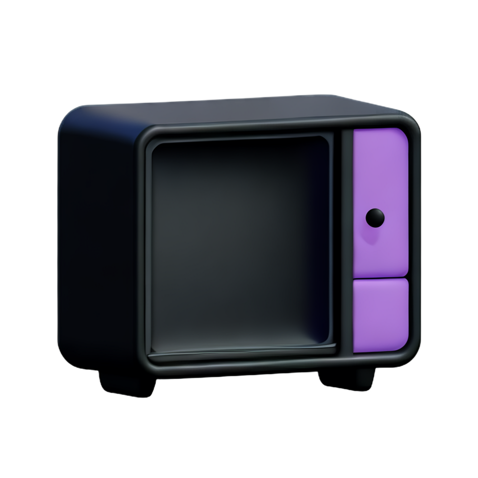 tv 3d interpretazione icona illustrazione png