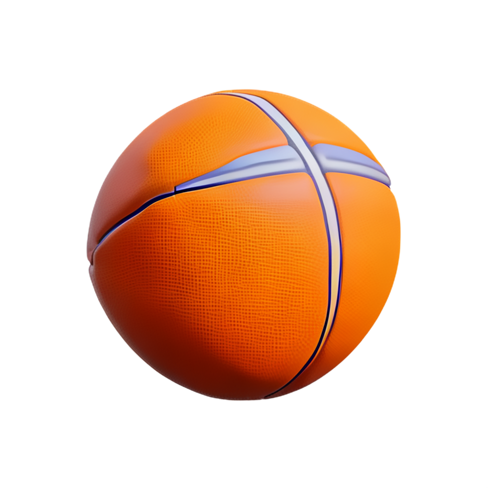 basketball 3d rendering icon illustration png