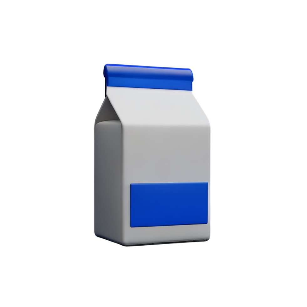 milk package 3d rendering icon illustration png