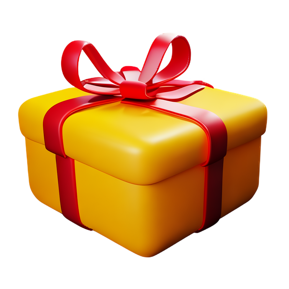 christmas 3d surprise present gift box icon illustration png