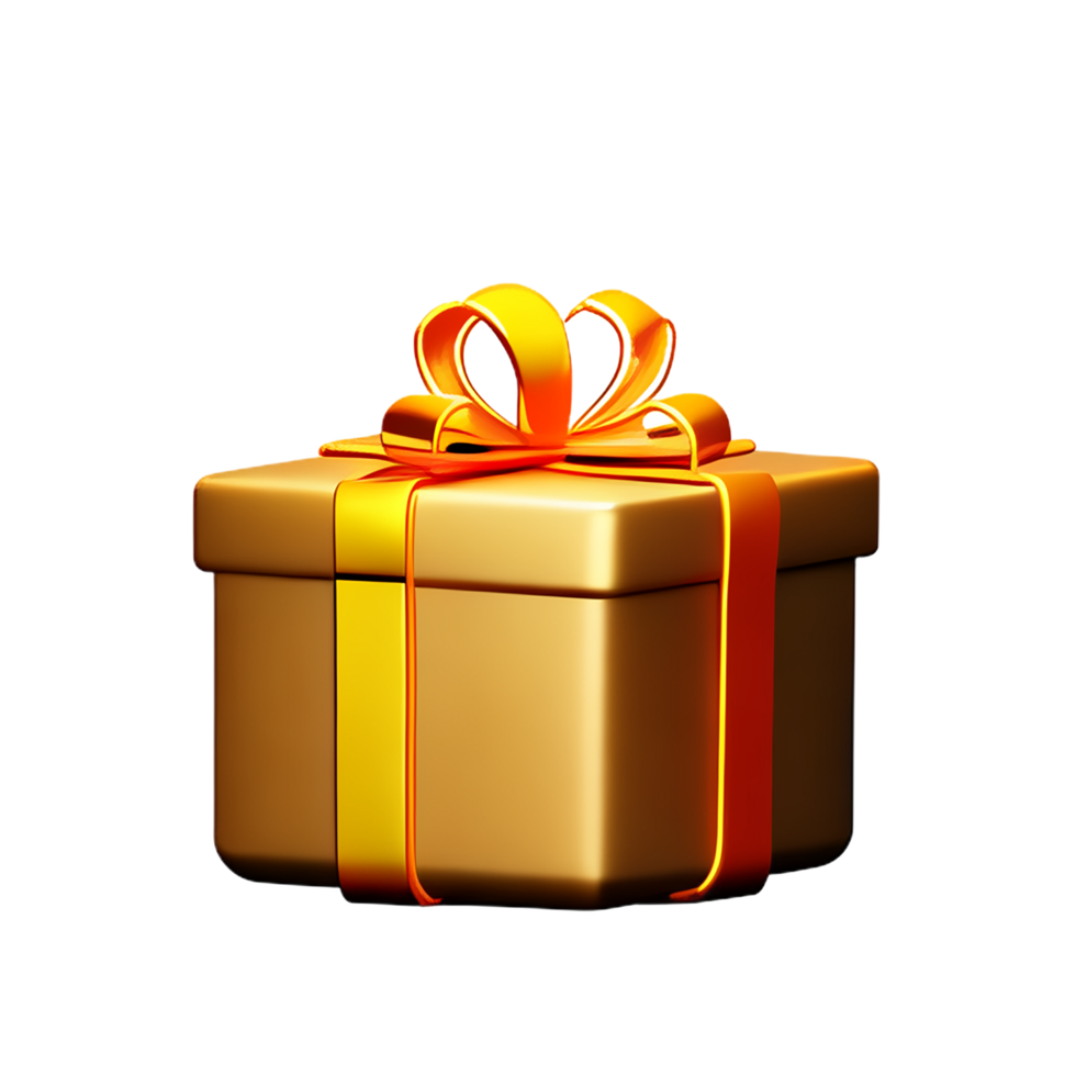 gift box 3d rendering icon illustration png