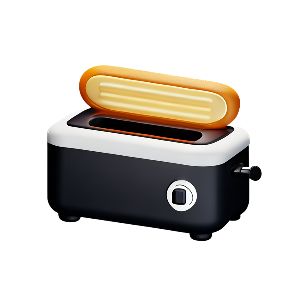 3d illustration bread toaster png