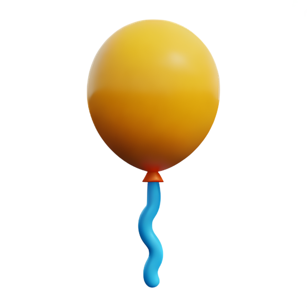 balloon 3d icon illustration png
