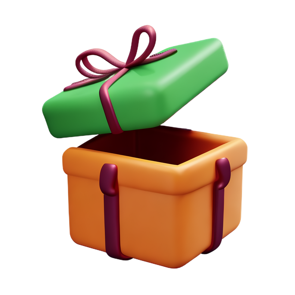 gift box 3d rendering icon illustration png