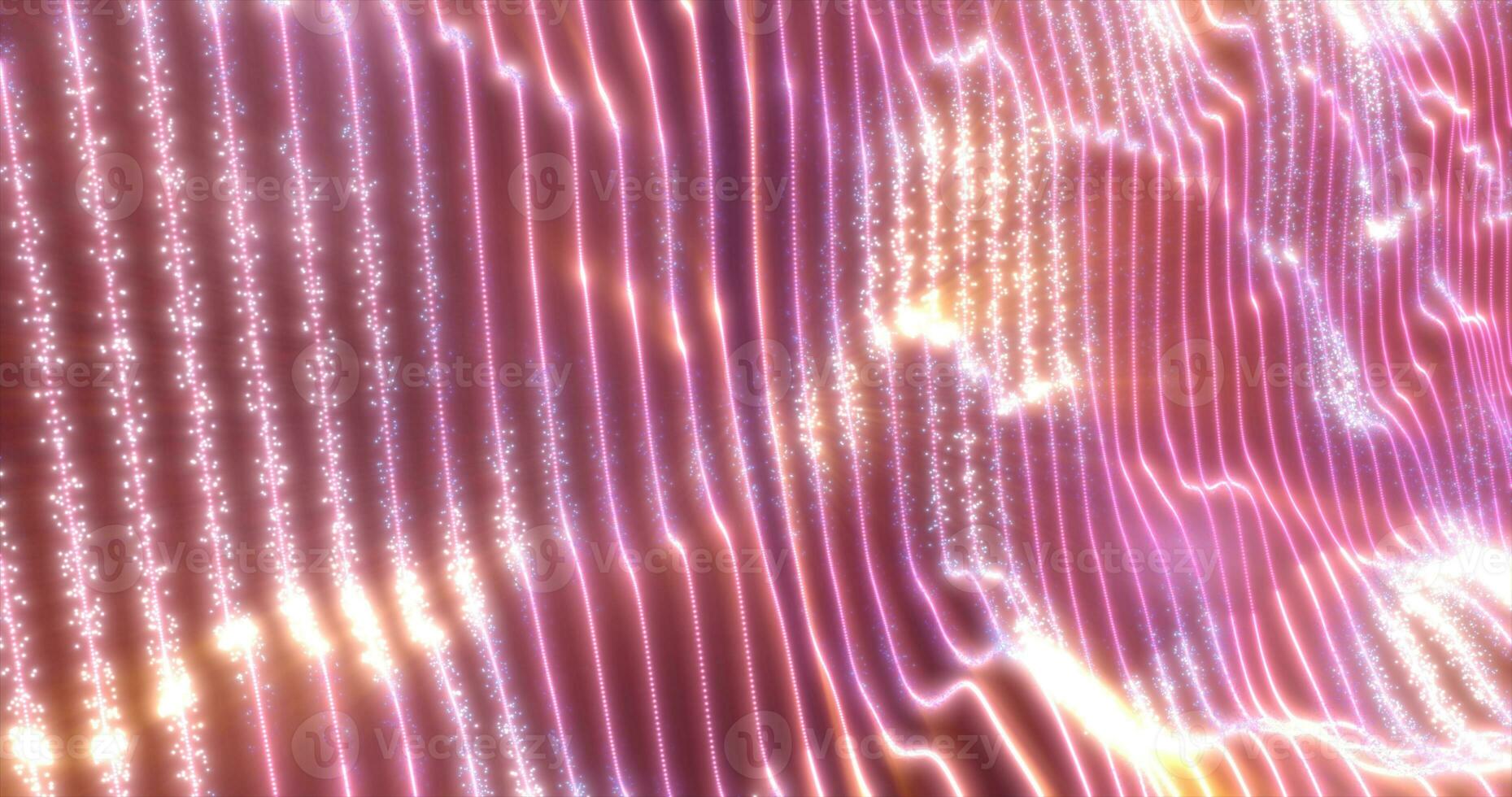 Energy waves from particles glowing bright magical abstract background photo