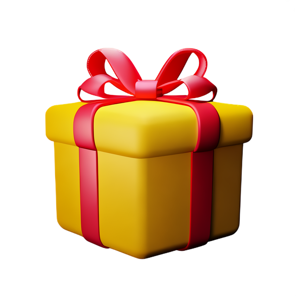 gift box 3d rendering icon illustration png