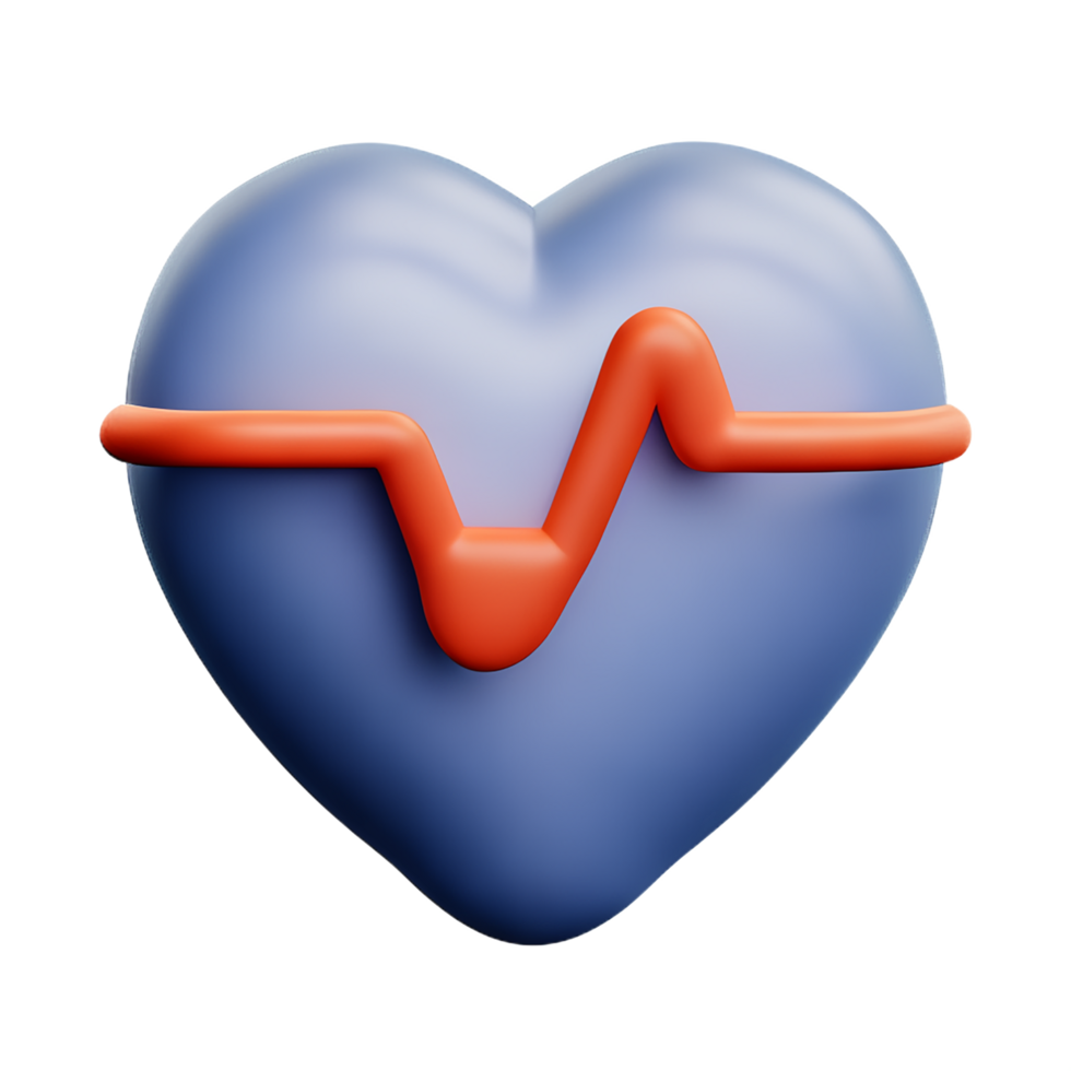 heartbeat monitor 3d medical and healthcare icon png
