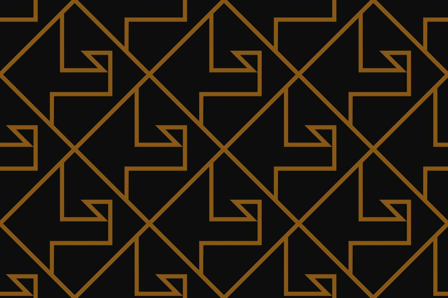 Abstract geometric pattern with lines, rhombuses A seamless vector background. Blue-black and gold texture