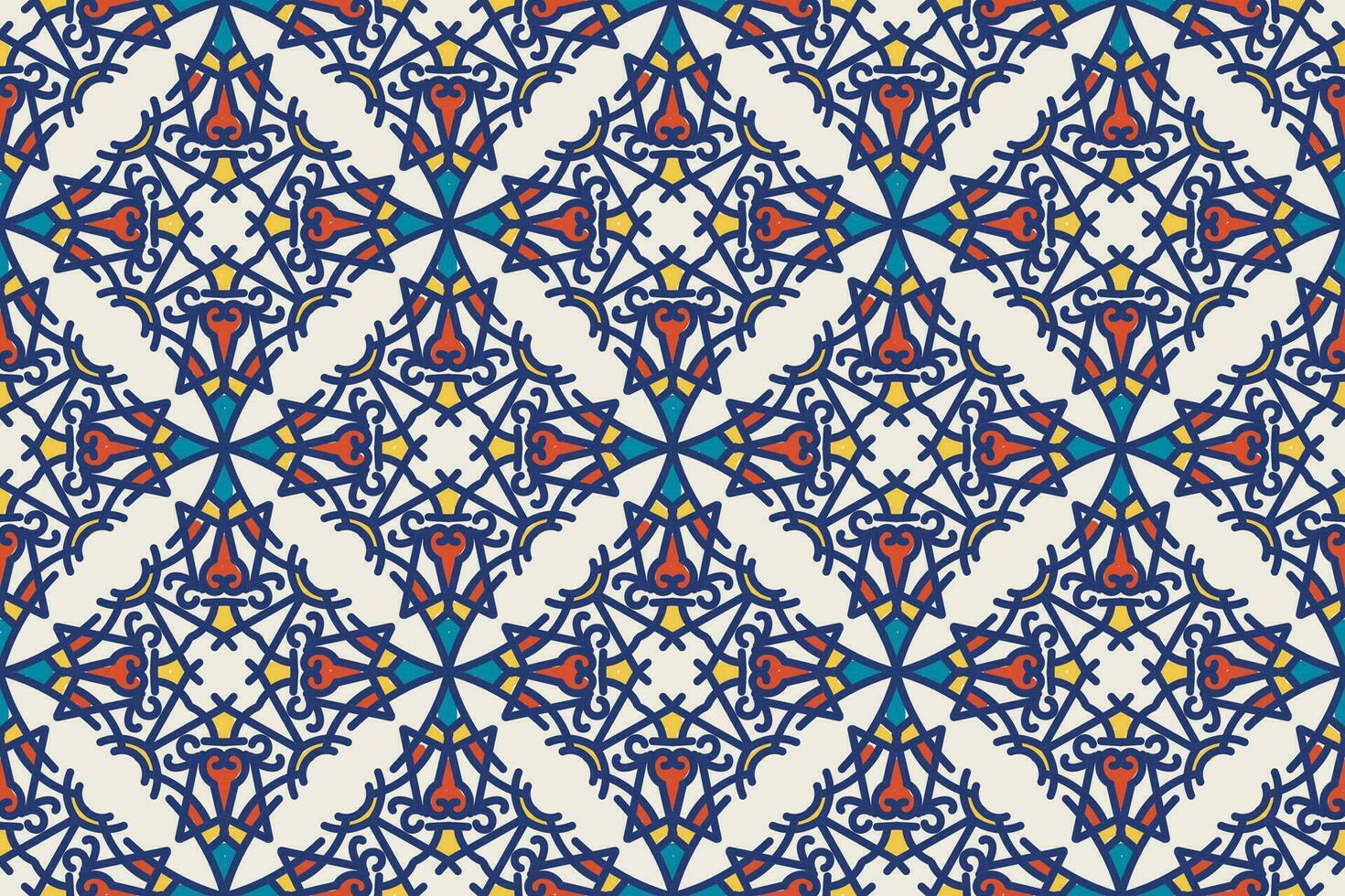 turco mezquita ventana vector sin costura modelo. Ramadán Mubarak musulmán antecedentes. tradicional Ramadán kareem mezquita modelo con oro cuadrícula mosaico. islámico ventana cuadrícula diseño de linterna formas losas.