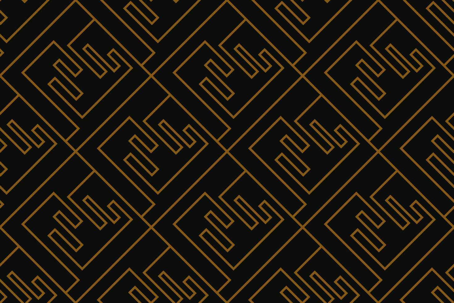 Abstract geometric pattern with lines, rhombuses A seamless vector background. Blue-black and gold texture