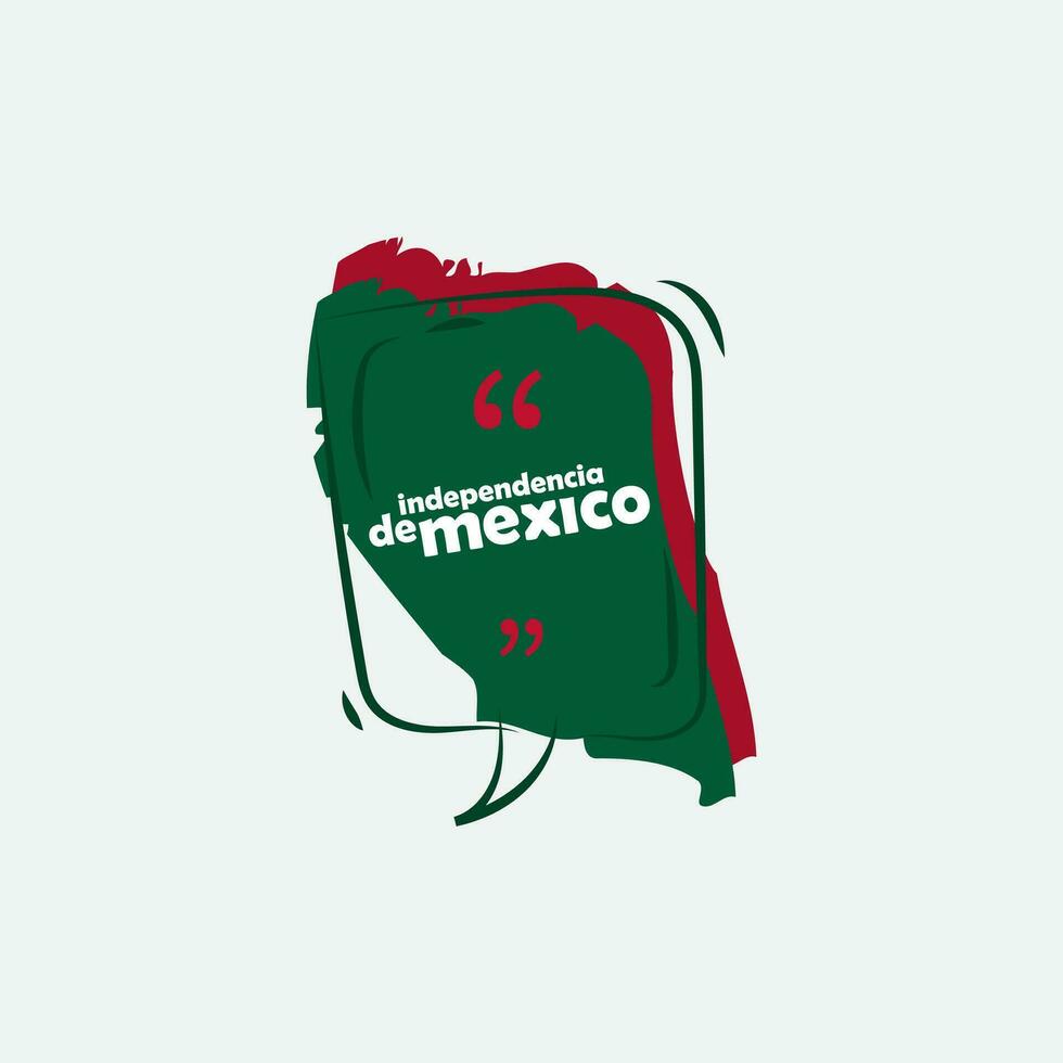 viva mexico independence day text box or banner vector