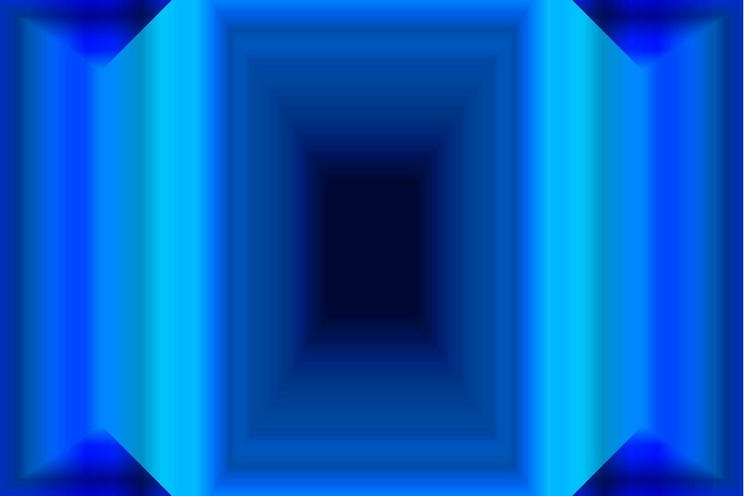 Vector graphic of abstract blue rectangle shapes. blue square background. Illustration of the abstract blue hallway. Rectangle Frames In blue  Shades. vector