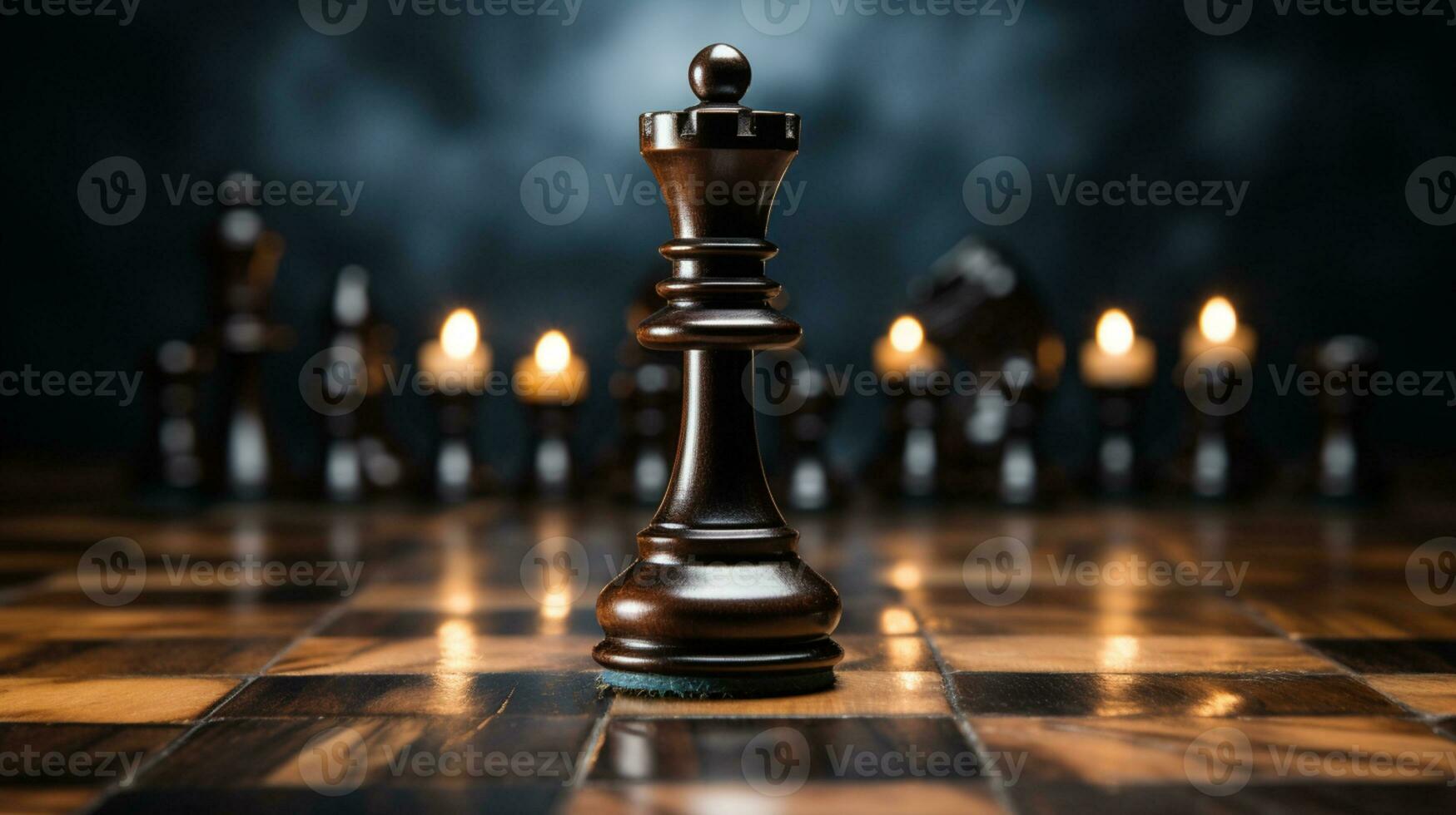 Chess Game use strategies to rules the board, Decision Making match, chess piece Isolated on Background, AI Generated photo