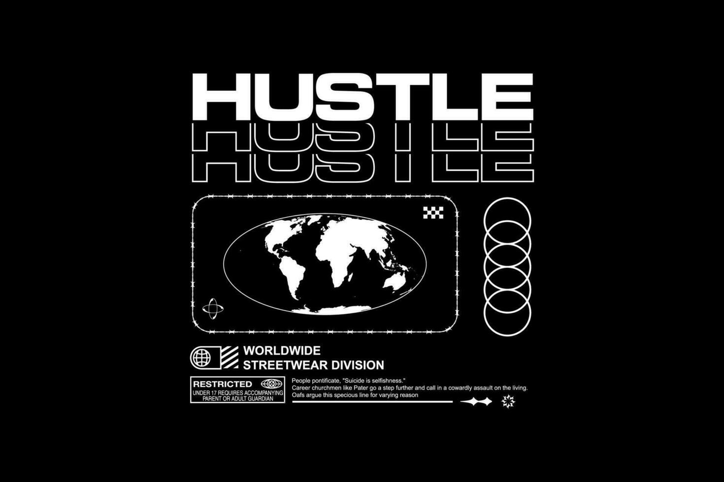 Streetwear design graphic concept modern vector file template 28237731