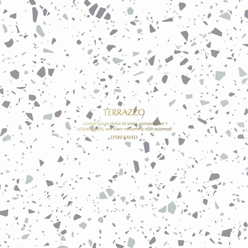 Terrazzo Pattern. Endless cement texture background vector