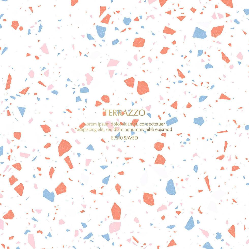 Terrazzo Pattern. Endless cement texture background vector
