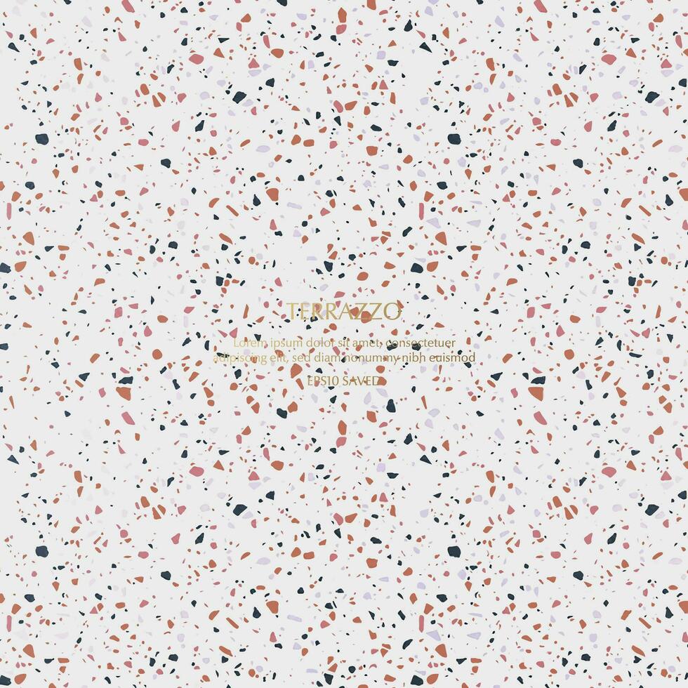 Terrazzo Pattern. Endless cement texture background vector