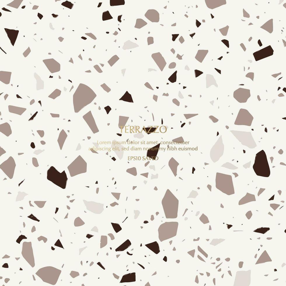 Terrazzo Pattern. Endless cement texture background vector