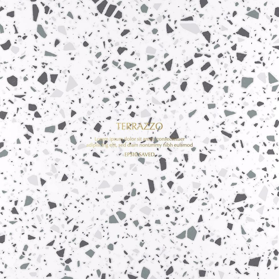 Terrazzo Pattern. Endless cement texture background vector