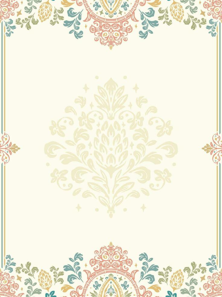 Wedding invitation in classical style. Text space. Elegant invitation card in classical style vector