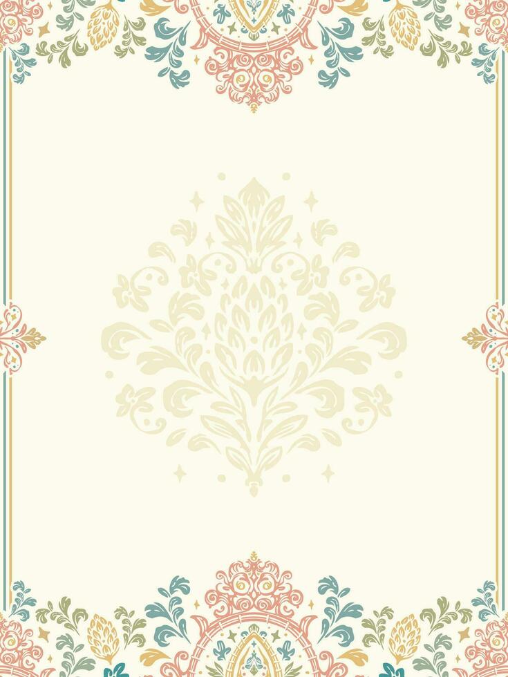 Wedding invitation in classical style. Text space. Elegant invitation card in classical style vector