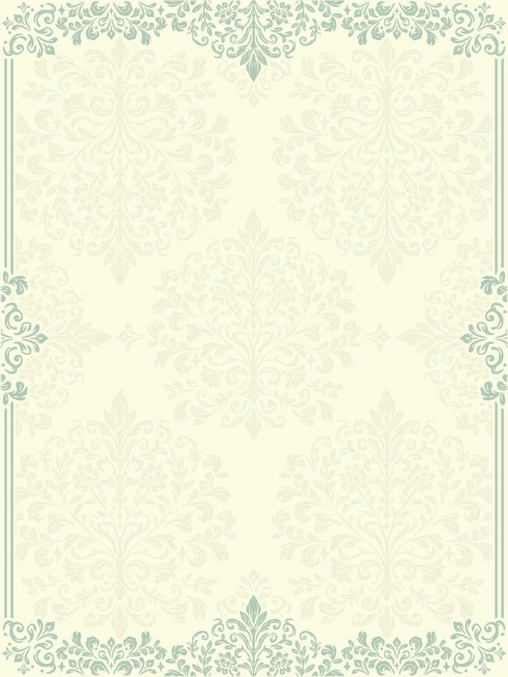 Classy decorative frame. Elegant element for design template, place for text. Floral border. Lace decor for birthday and greeting card, wedding invitation. vector