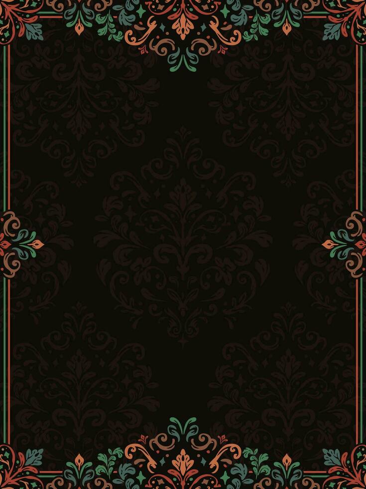 Classy decorative frame. Elegant element for design template, place for text. Floral border. Lace decor for birthday and greeting card, wedding invitation. vector