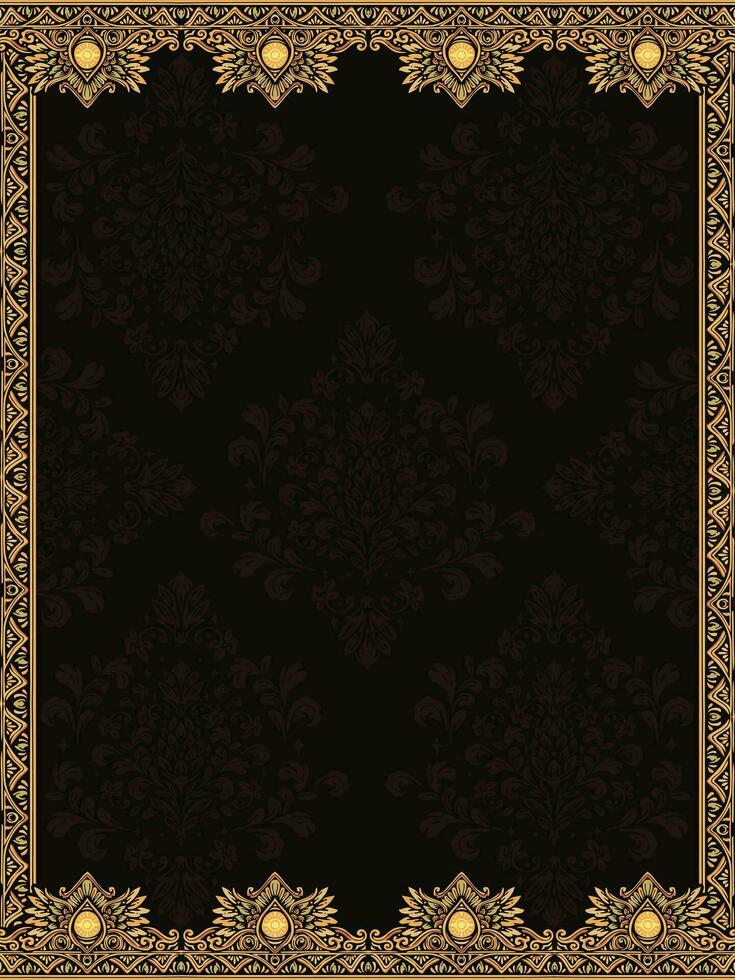 luxury golden mandala background with beautiful frame pattern background vector