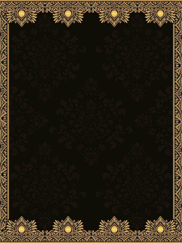 luxury golden mandala background with beautiful frame pattern background vector