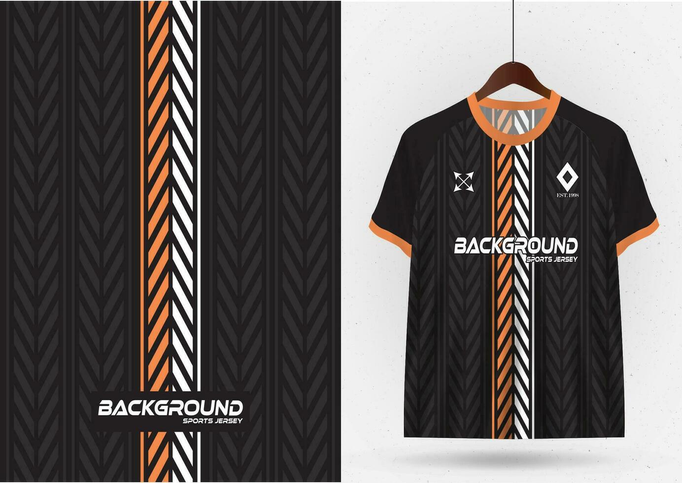 soccer jersey t-shirt design template mockup for football club vector