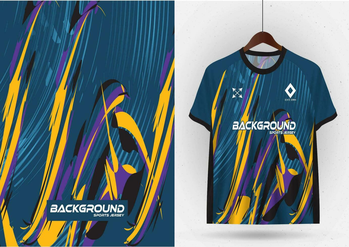 fútbol jersey camiseta diseño modelo Bosquejo para fútbol americano club vector