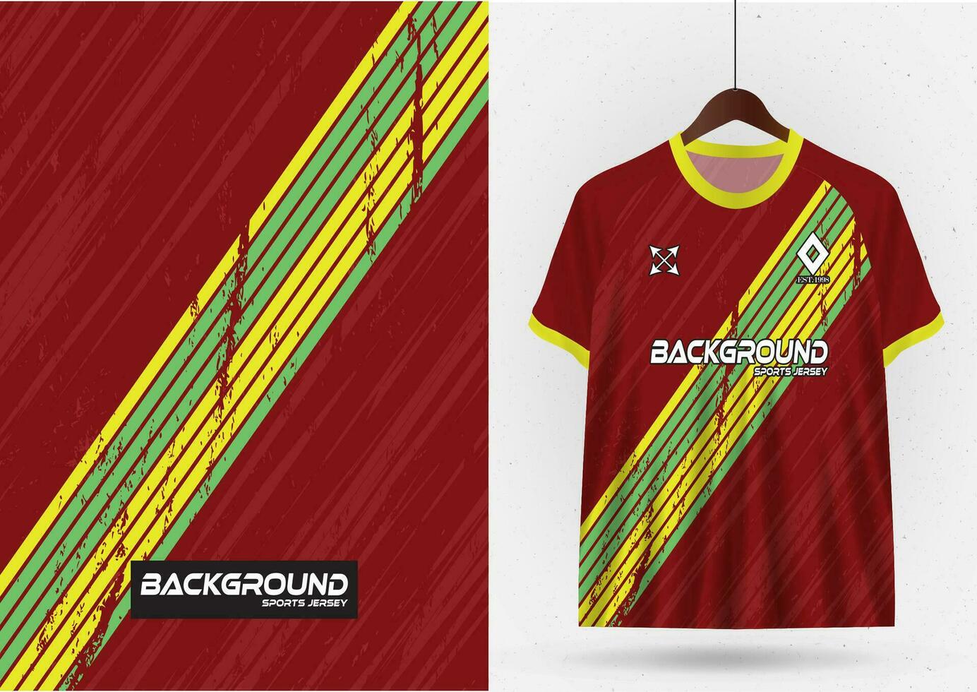 soccer jersey t-shirt design template mockup for football club vector