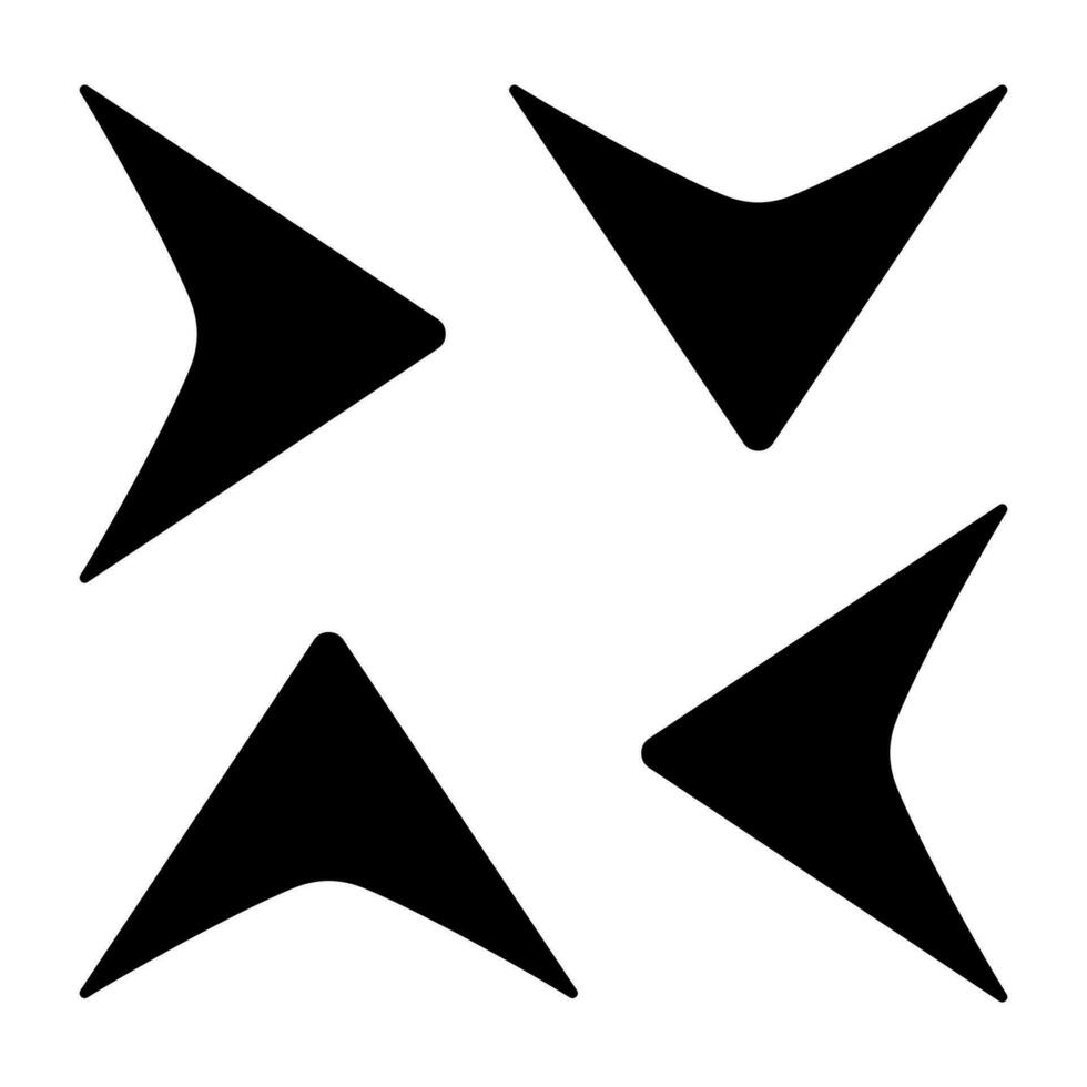 flechas conjunto de negro plano iconos, símbolos, señales. flecha icono. vector flechas para web diseño