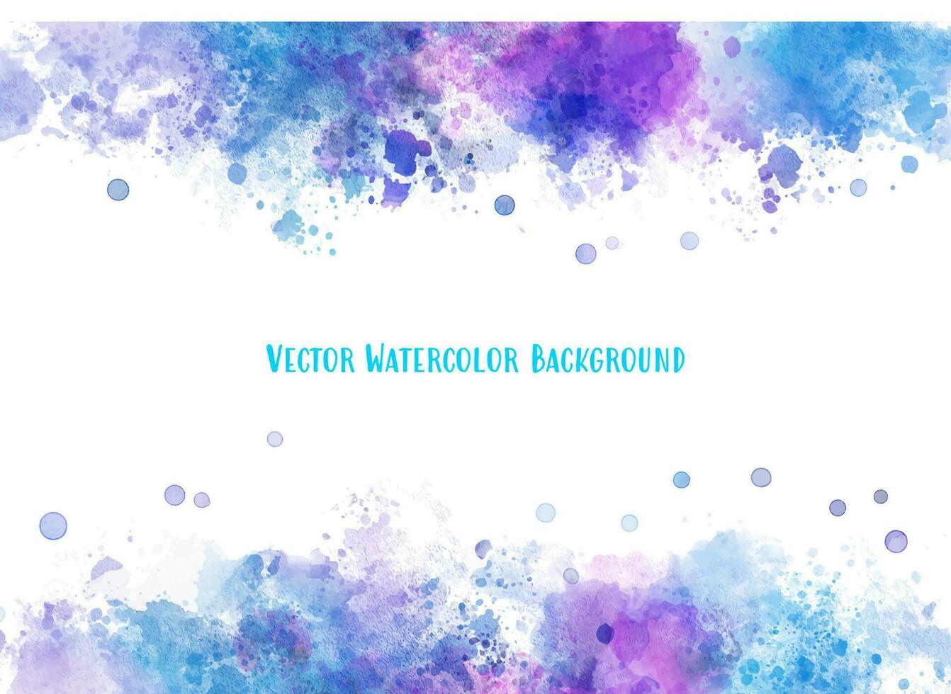 watercolor splash background -blue and purple vector