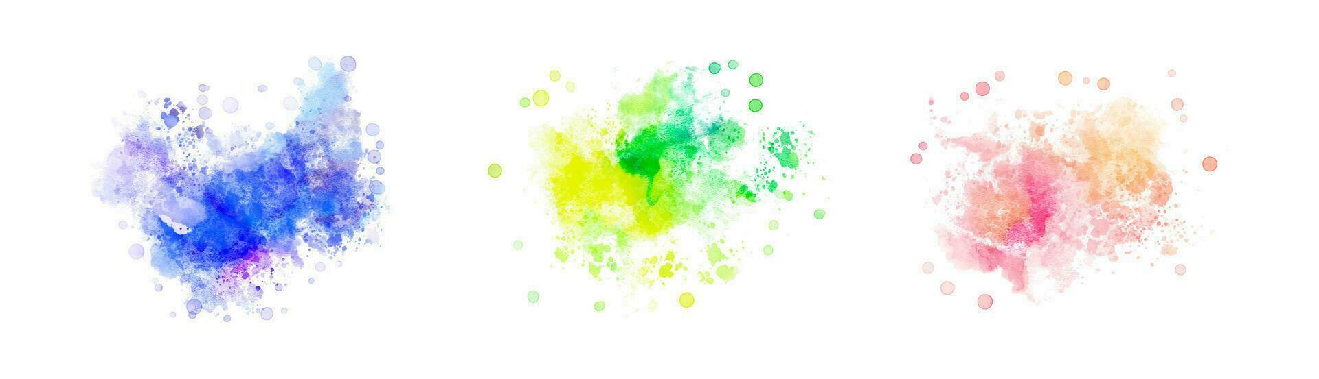 watercolor vector stains. background for title and logo