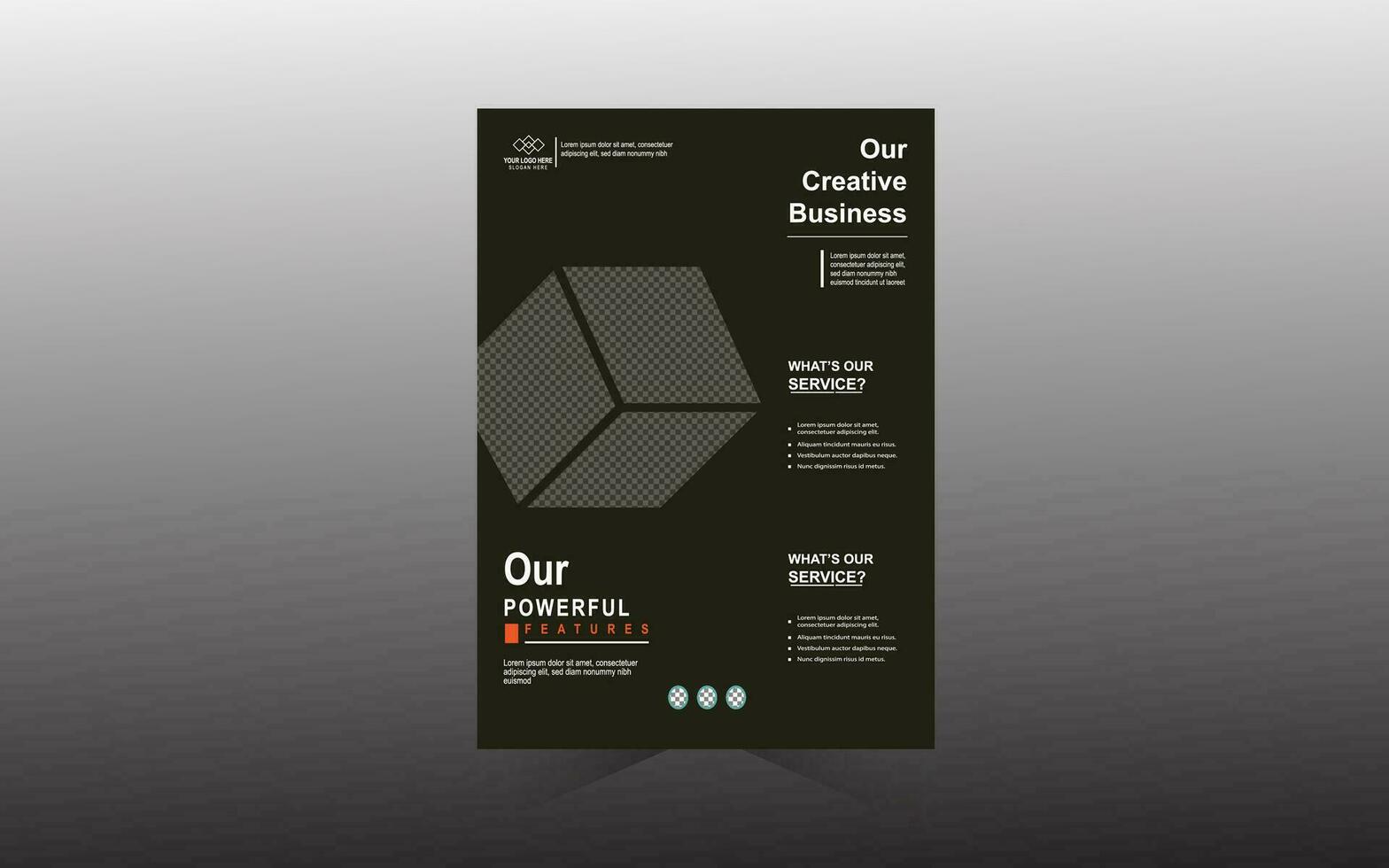 Corporate Business Marketing Flyer Template vector