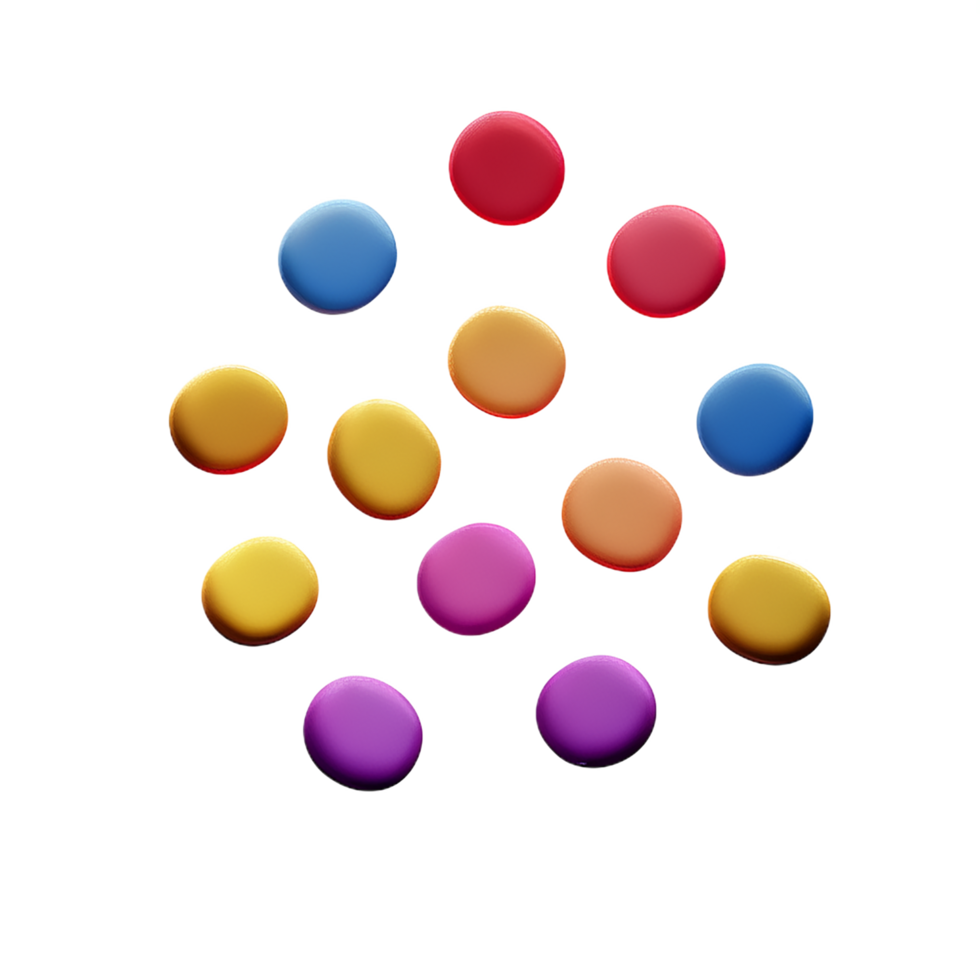 confetti 3d icon illustration png
