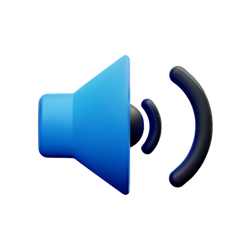 volume up 3d icon png