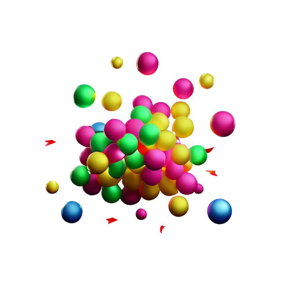 confetti 3d icoon illustratie png