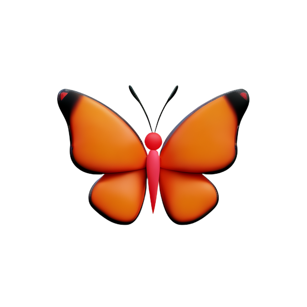 papillon 3d icône illustration 28213040 PNG