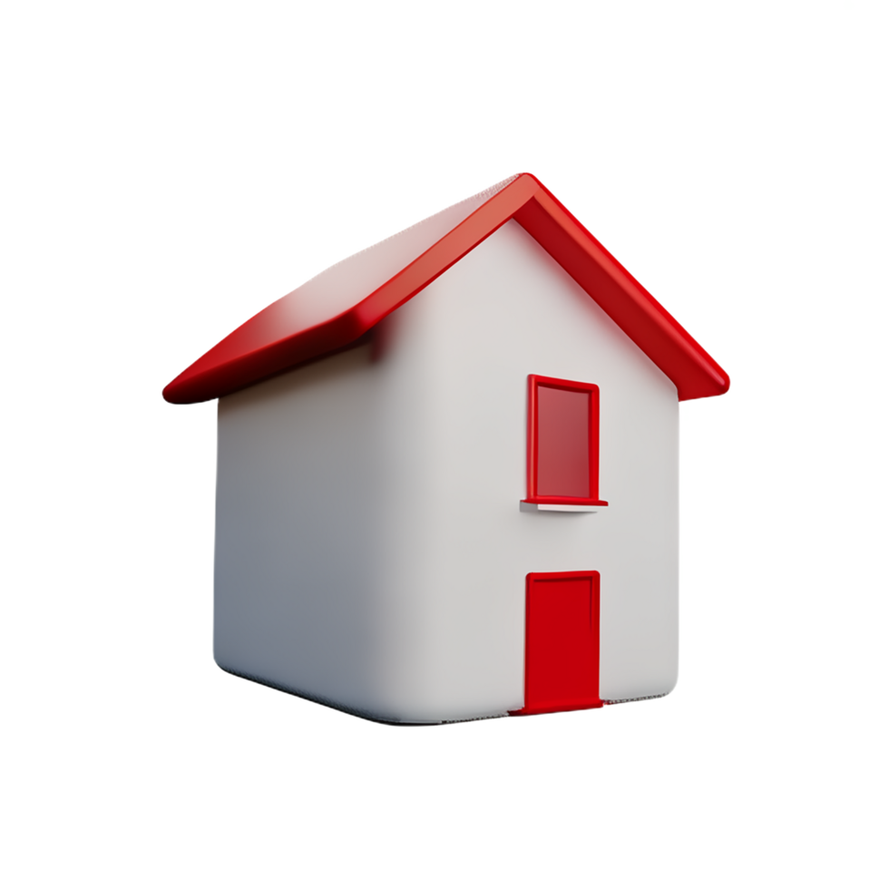 house 3d icon illustration png