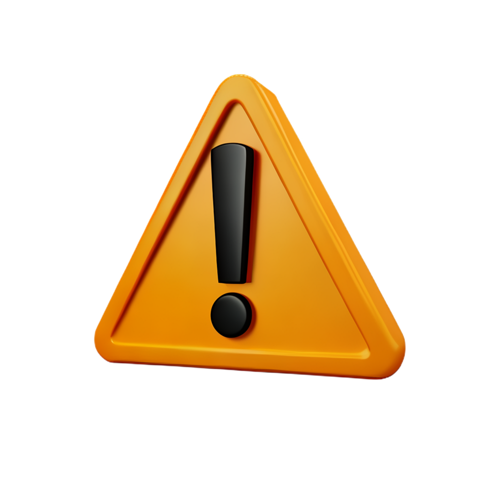 warning error 3d user interface icon png
