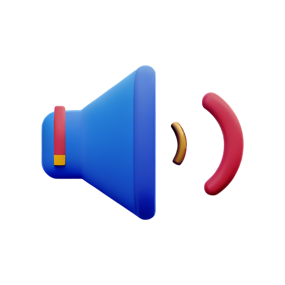 volume up 3d icon png
