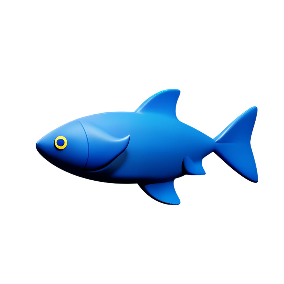 Fisch 3d Symbol Illustration png