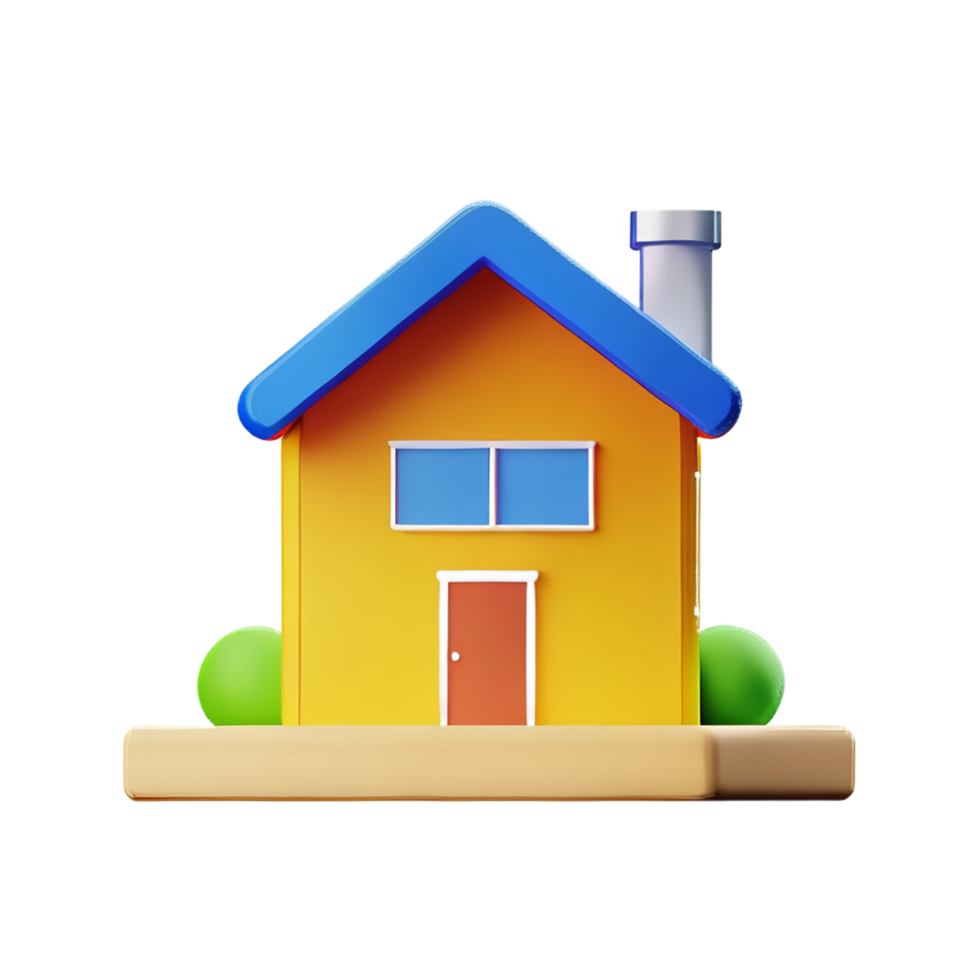 Haus 3d Symbol Illustration png