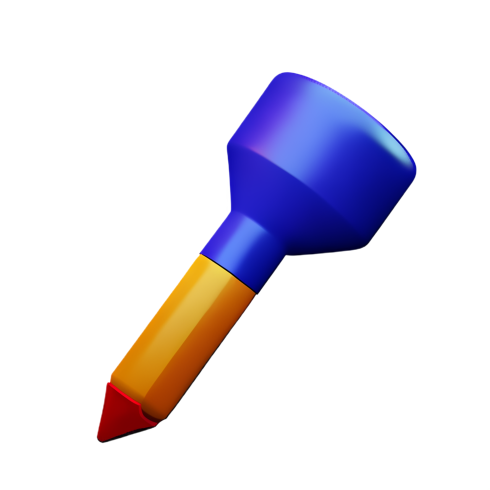 Brush 3d icon illustration png