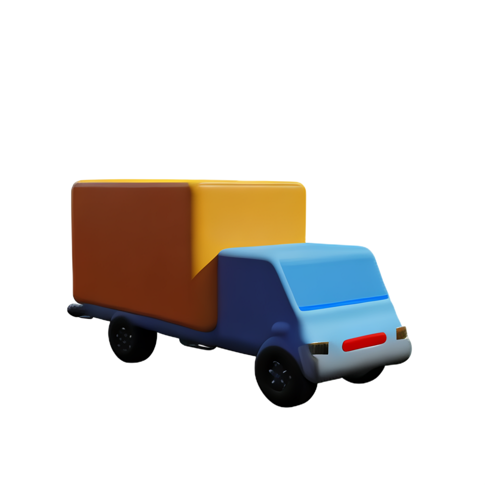 truck 3d rendering icon illustration png