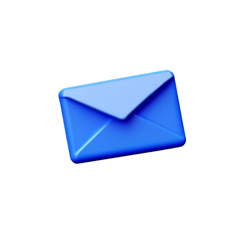 email 3d rendering icon illustration png