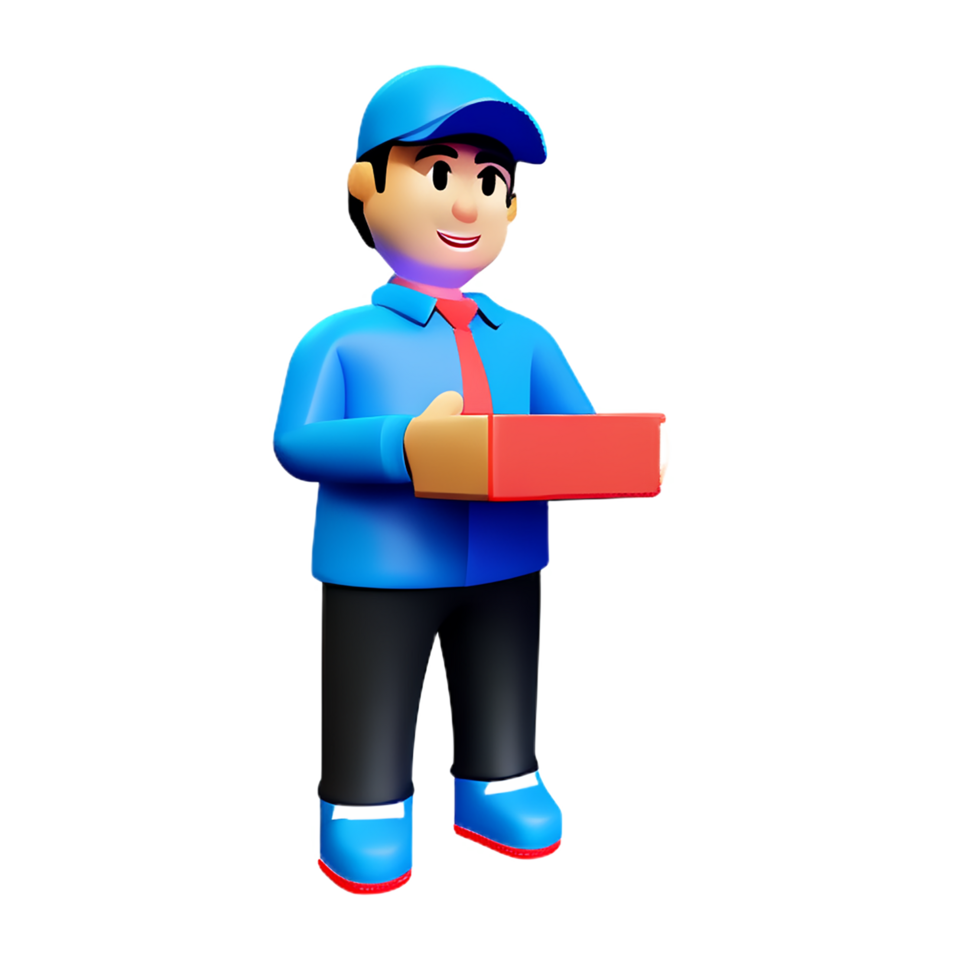 delivery 3d rendering icon illustration png