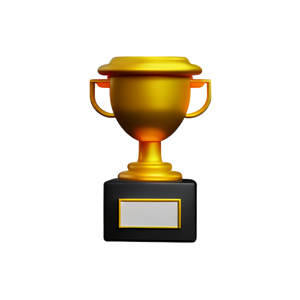 trofee 3d renderen icoon illustratie png